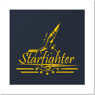 F-104 Starfighter (distressed) Posters and Art